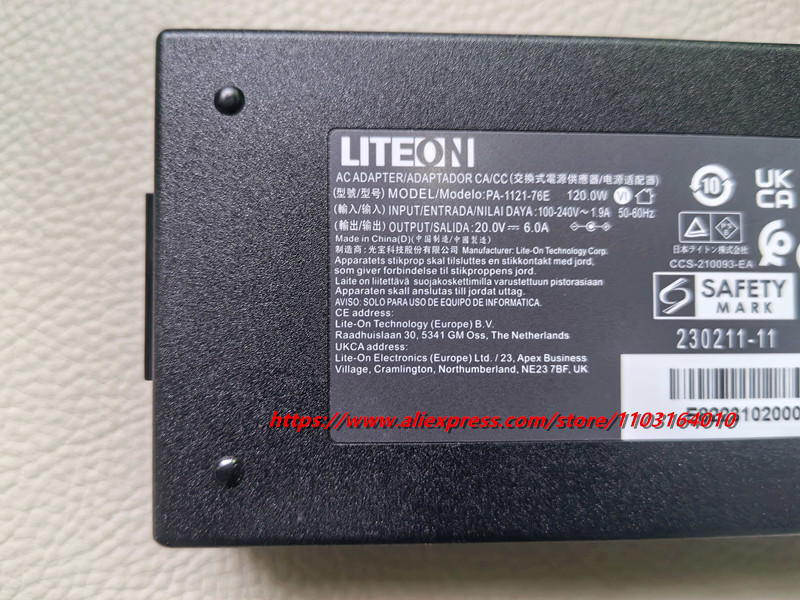 Original 20V 6A PA-1121-76E AC - огляд і ціна Laptop Charger