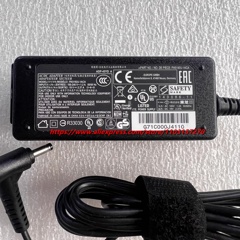 Genuine ADP-45YD A PA5192U-1AC - огляд і ціна Laptop Charger