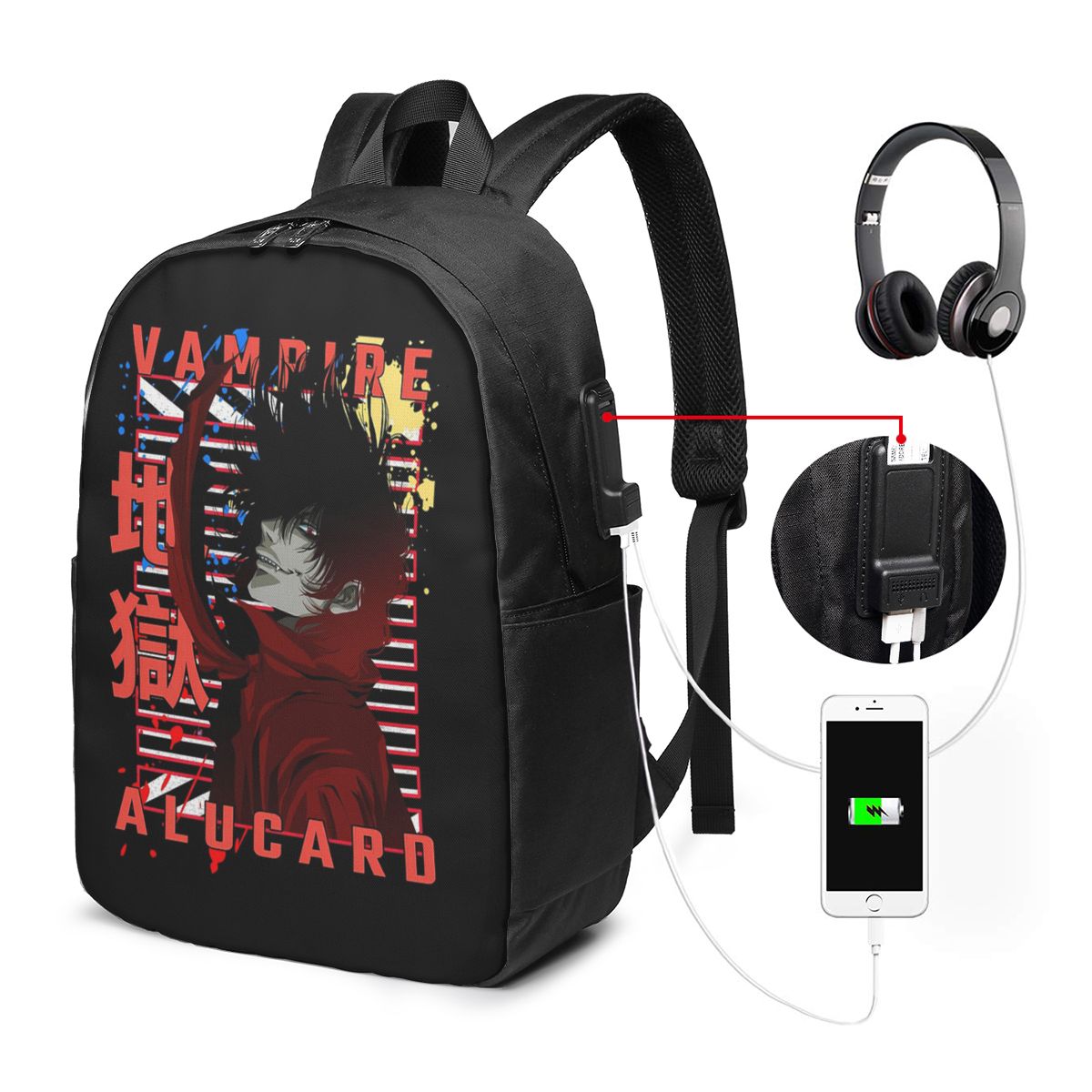 Alucard Hellsing Manga Backpac - огляд і ціна Laptop Bag
