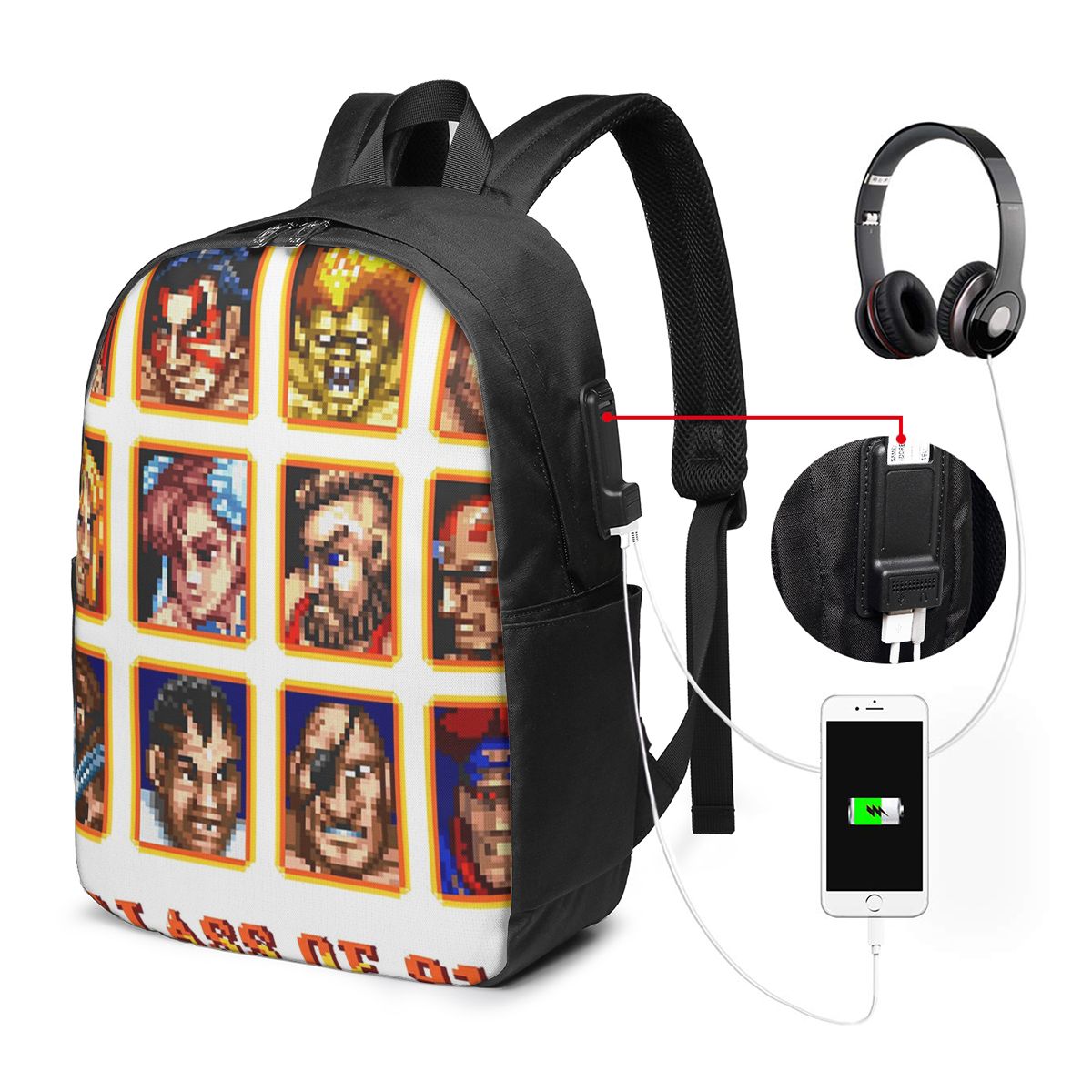 Defeated Portraits Super Stree - огляд і ціна Laptop Bag
