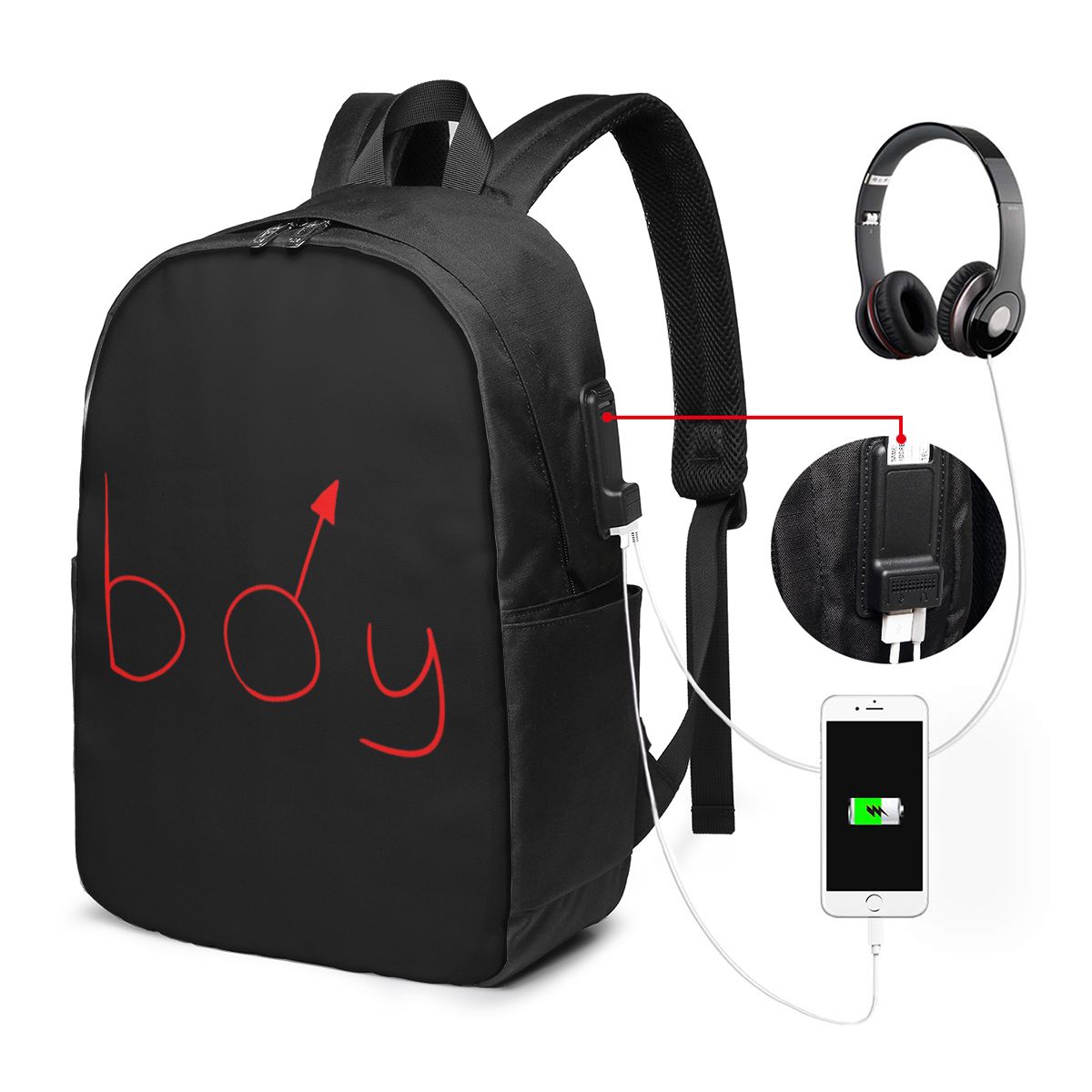Boymoder Hat And Shirt Backpac - огляд і ціна Laptop Bag