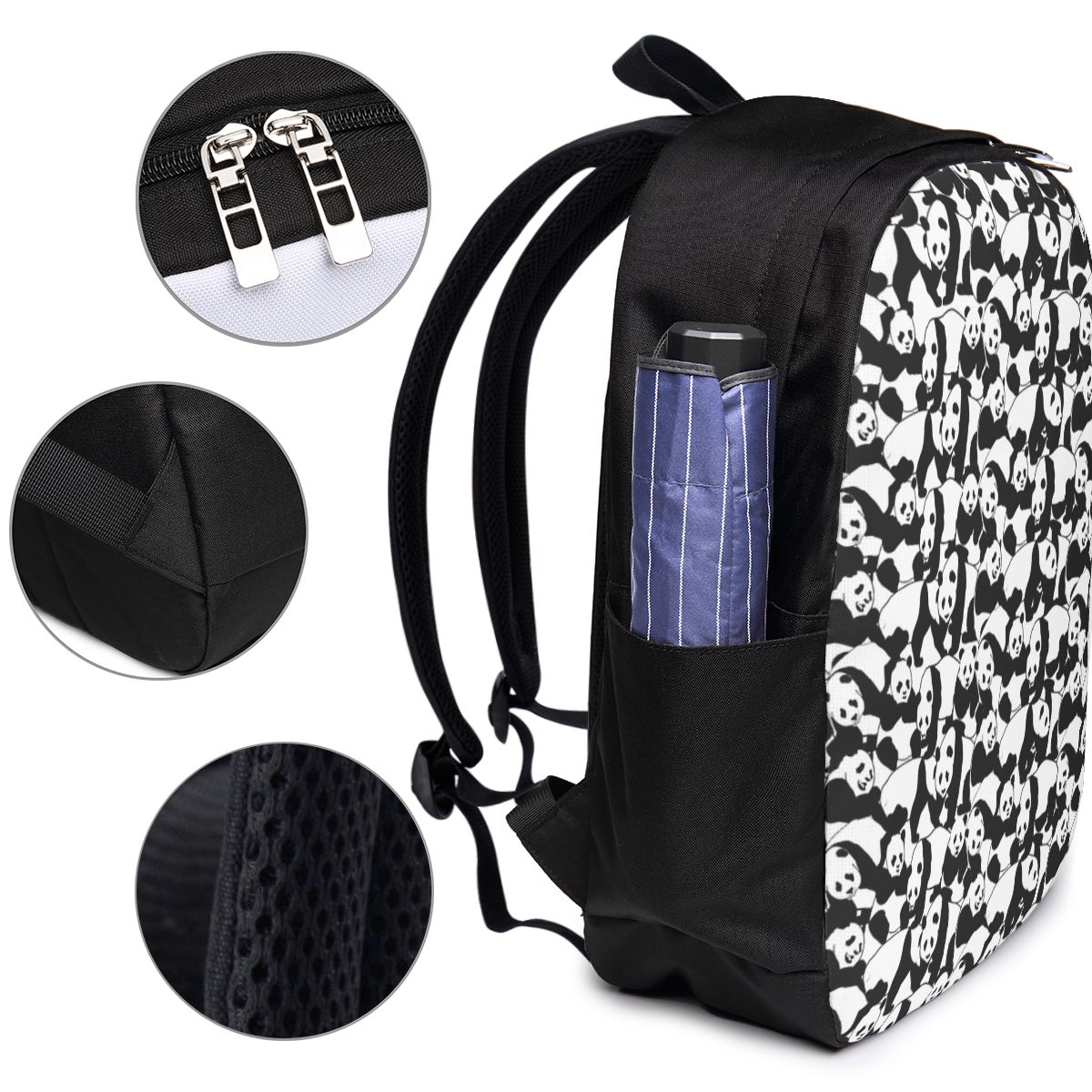 Panda Pattern Backpack Travel  - огляд і ціна Laptop Bag