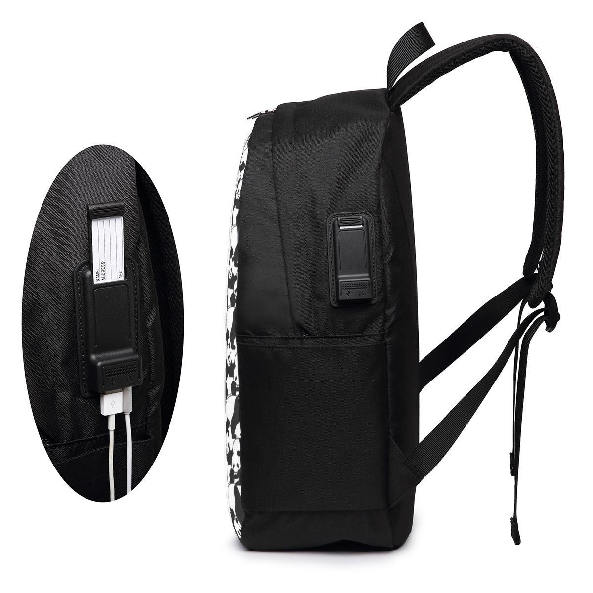 Panda Pattern Backpack Travel  - огляд і ціна Laptop Bag